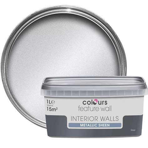 metallic silver house paint|silver emulsion paint for walls.